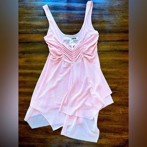 NWT Baby pink romantic top w/ thick spaghetti straps